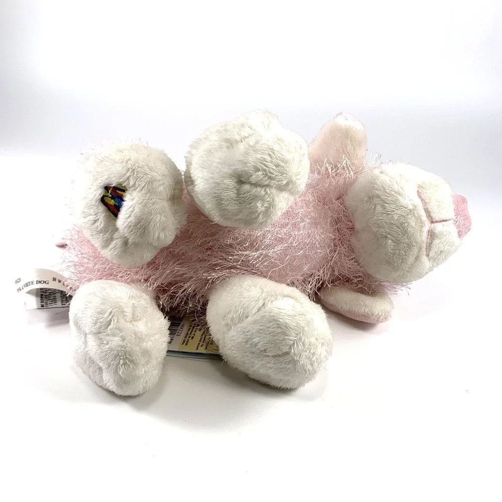 Webkinz Ganz Plush HM228 Pink & White‎ Dog NEW w/ Sealed Code All Tags
